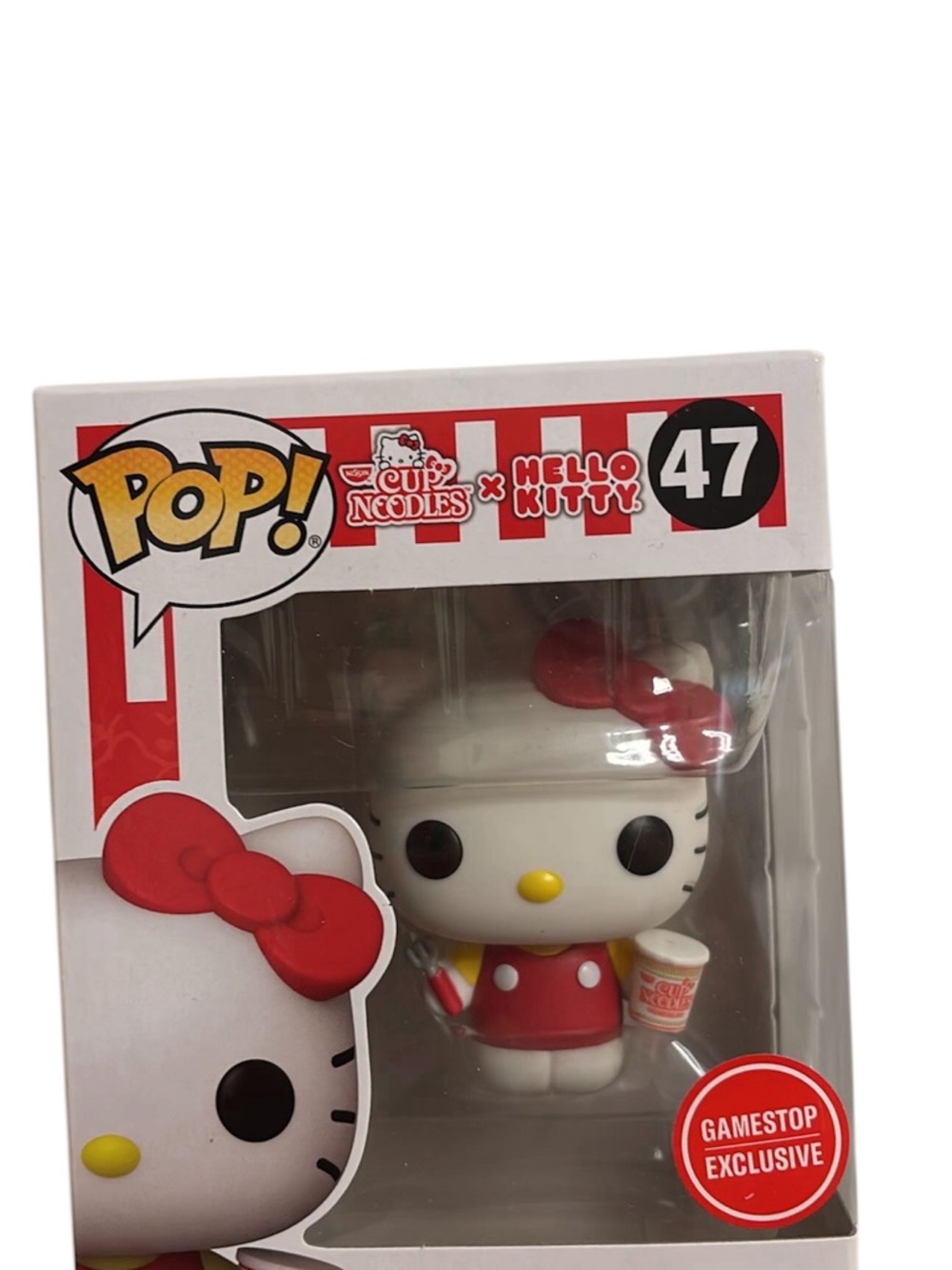 Funko Pop! Hello Kitty x Cup Noodles Vinyl Figure - White, Red & Yellow
